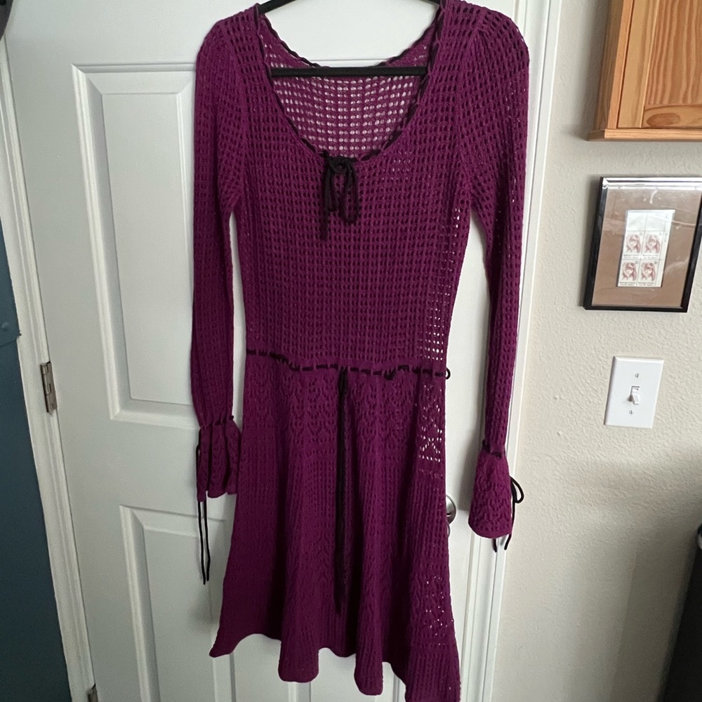 Vintage late 90s Crochet Betsy Johnson Dress